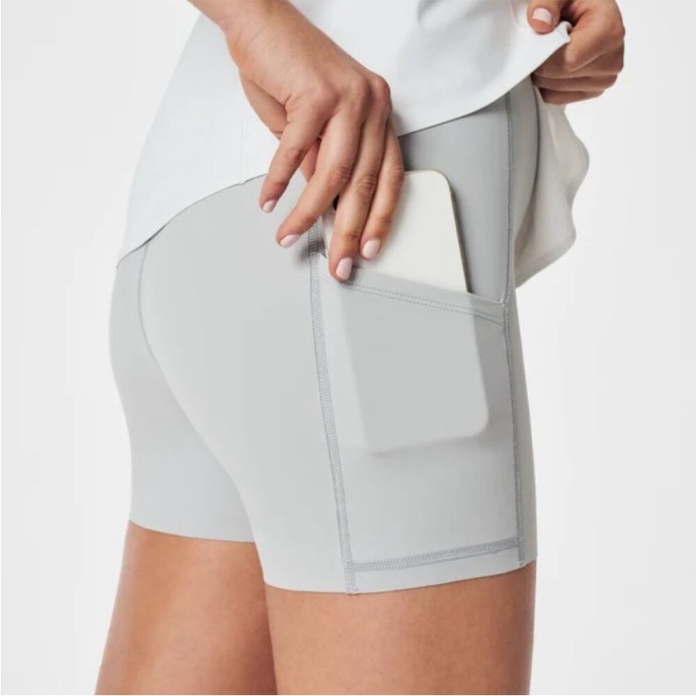 Spanx Get Moving White Mini Dress Zip Front Size XS - Picture 4 of 13